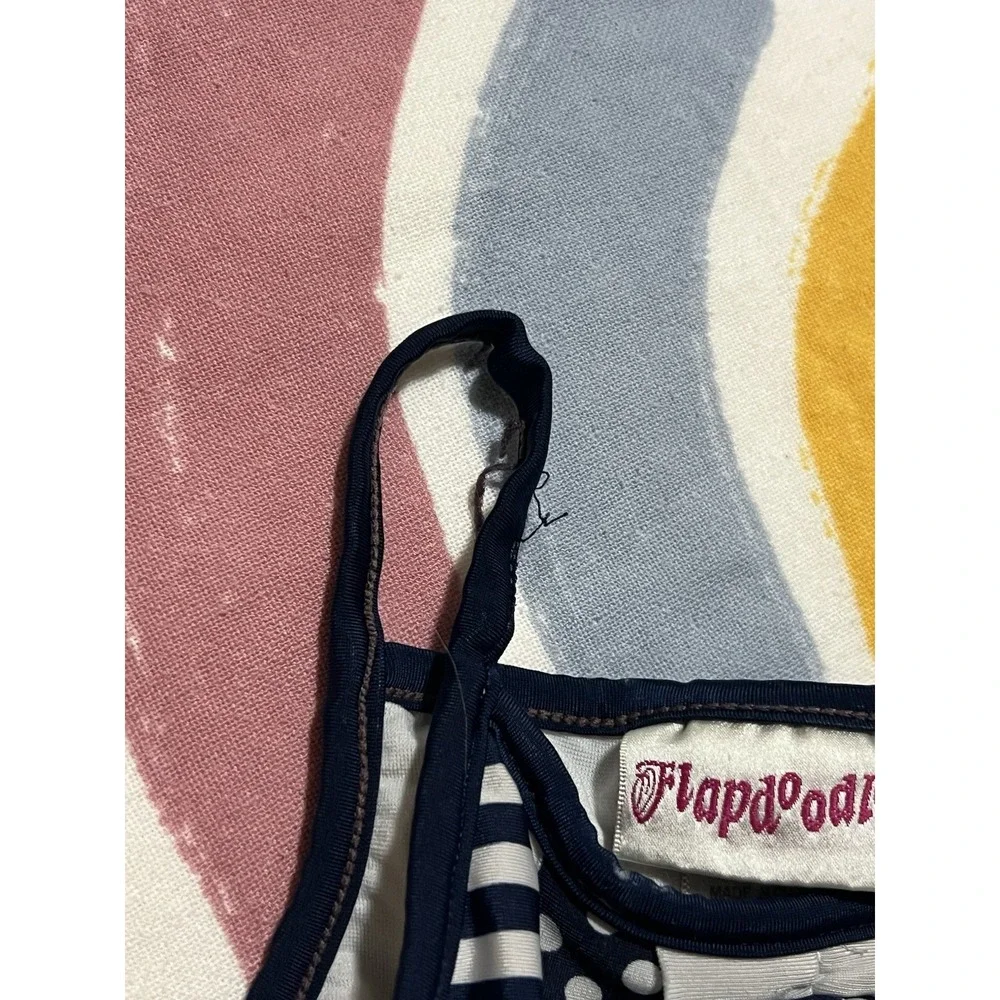 Flapdoodles Girls One Piece Swimsuit Size 5 Navy/White Striped 1 Piece
